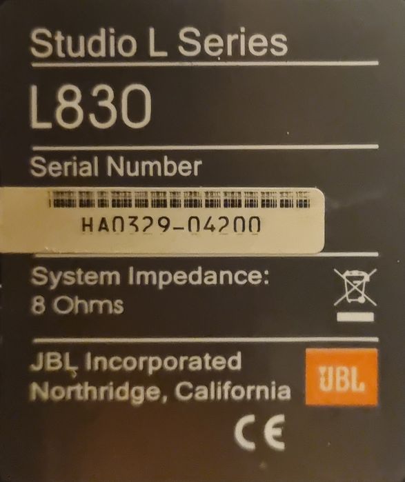 Subwoofer JBL L 8400/P 230