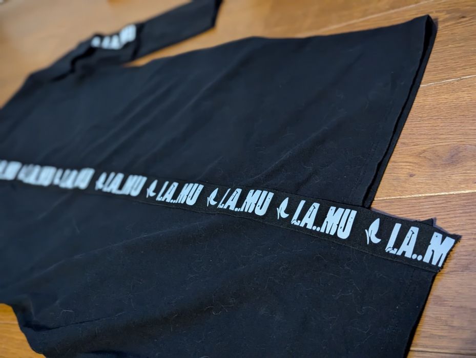 Czarna sukienka LA..MU r. 2 polski producent