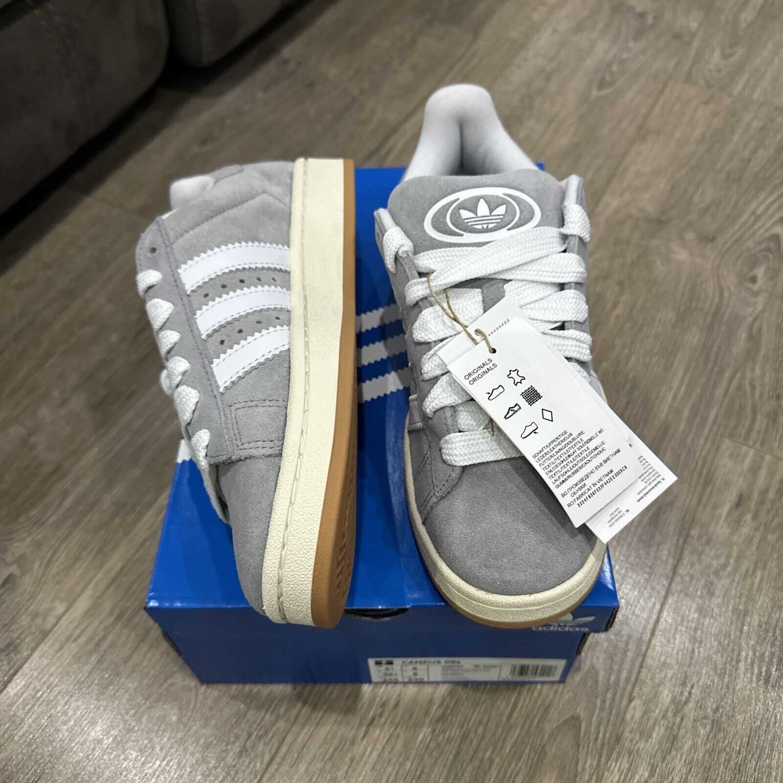 Goma Adidas Campus 00s Gris Blanco 39