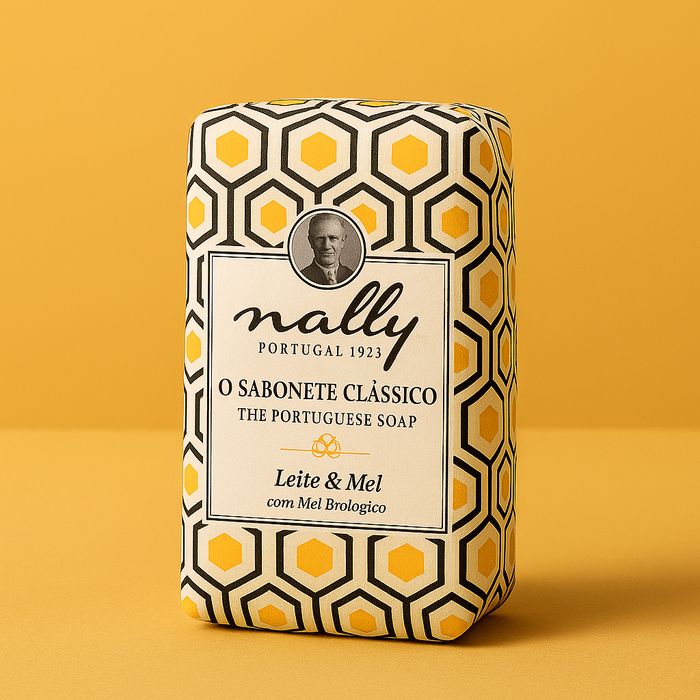 Sabonete Clássico Nally 75 g – Leite & Mel Biológico