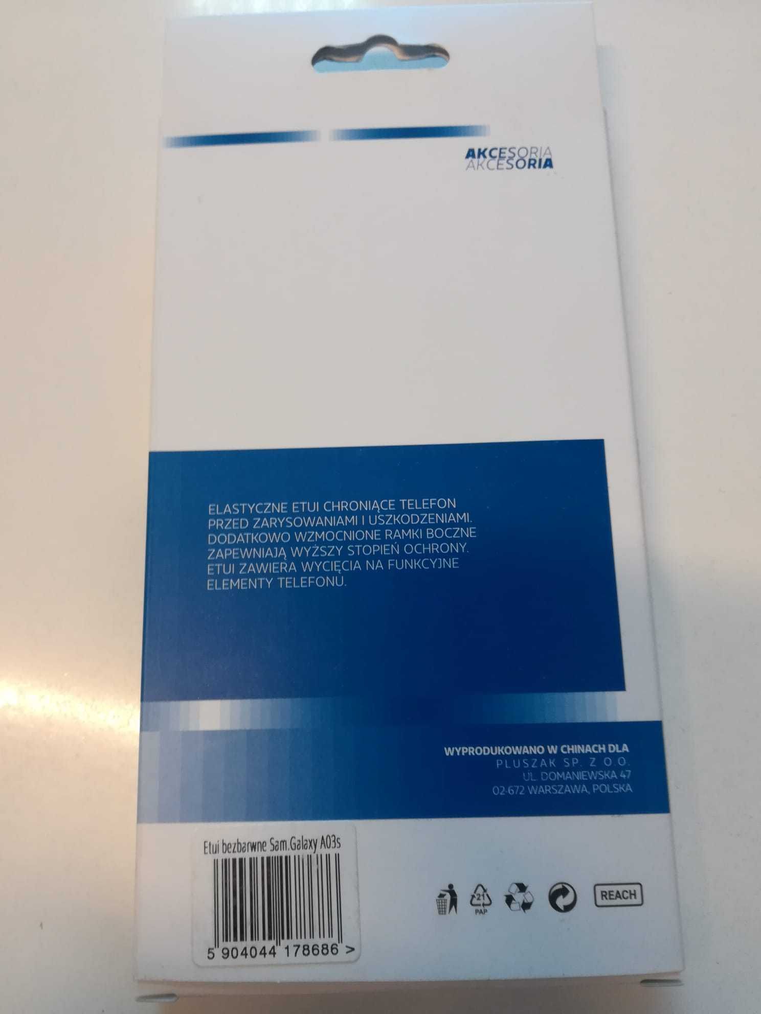 Etui bezbarwne Samsung A03s