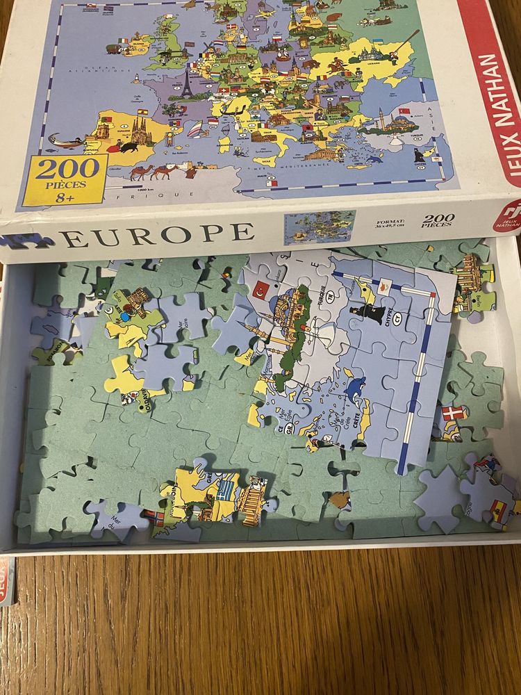 Puzzle europa 199 sztuk