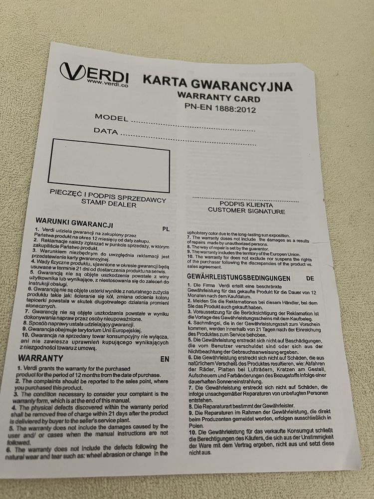 Wózek dziecięcy 3w1 verdi aston