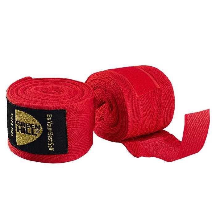 Бинты боксерские хлопок 4,5м (неэластичные) Green Hill