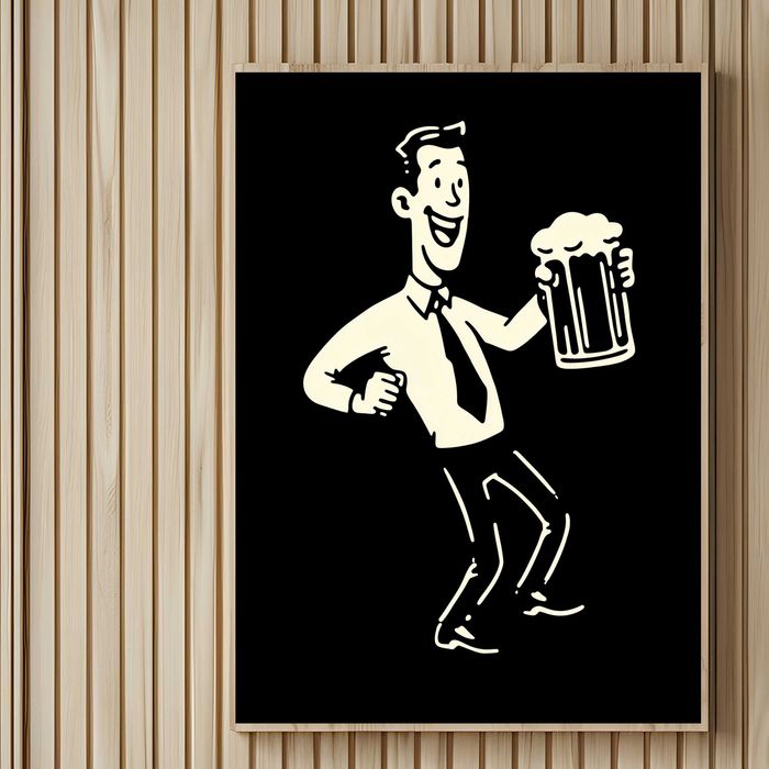 plakat reklamowy piwo, plakat piwo do baru i restauracji, plakat piwo