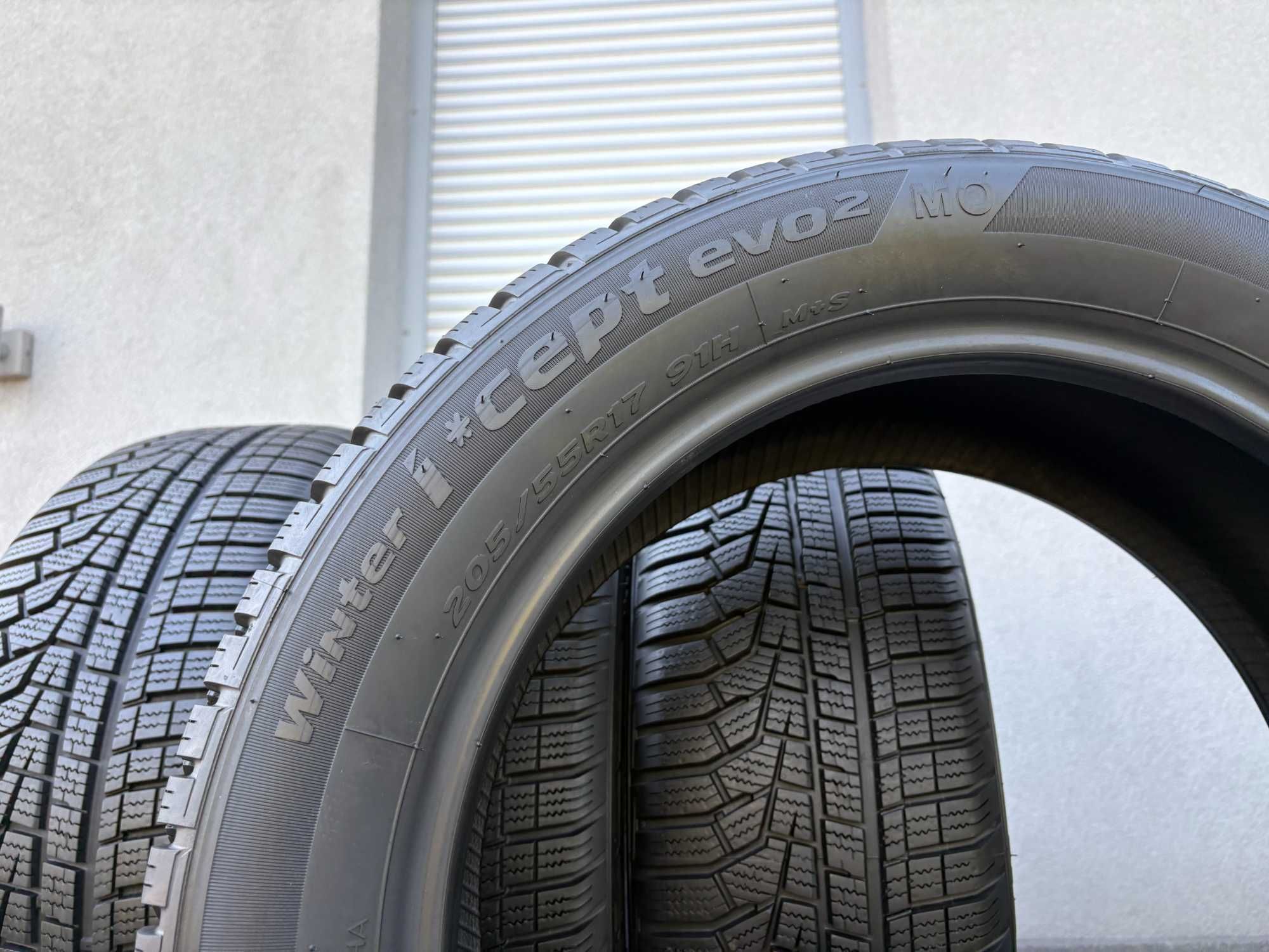 4szt zimowe 205/55R17 Hankook 7,7mm 2022r świetny stan! Z558 gwarancja