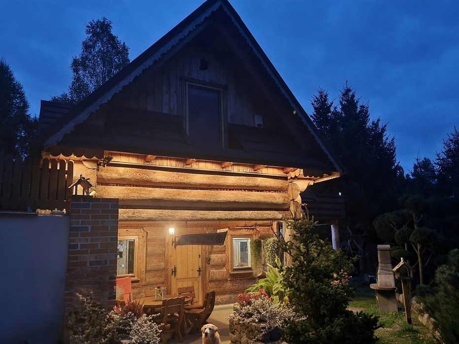 Domek Góralski Zuzia z jakuzzi/balią na Kaszubach nad jeziorem Deka