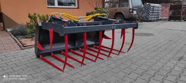 Widło-krokodyl 2 siłowniki hydrauliczne WMR Bartek widły do obornika