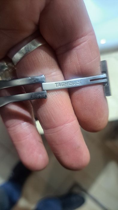 Relógio cronógrafo em aço.