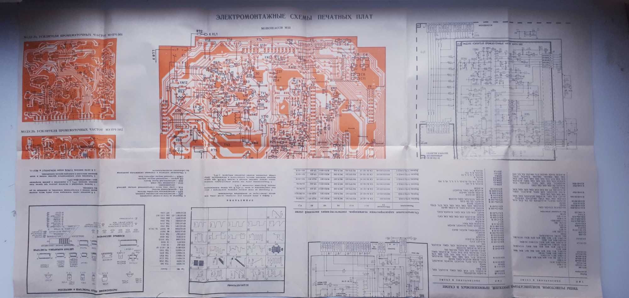 Березка. Серии 51 ТЦ и 61 ТЦ. Схема. Штекеры.