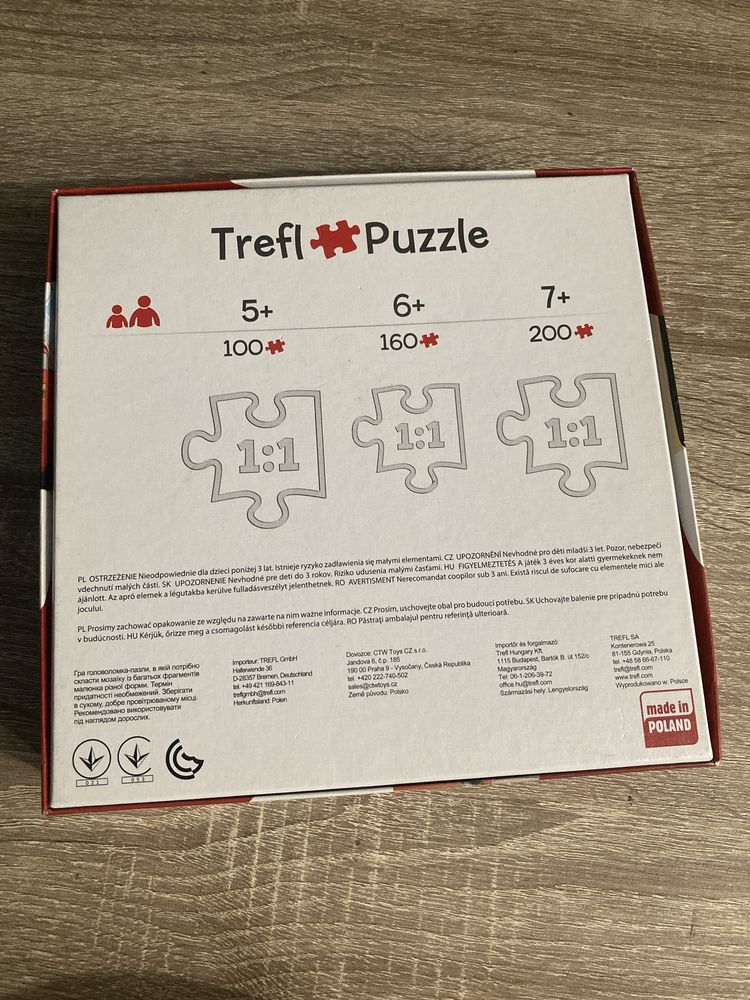 Puzzle 2 x 50 elementów Disney Auta Zygzak McQueen Trefl