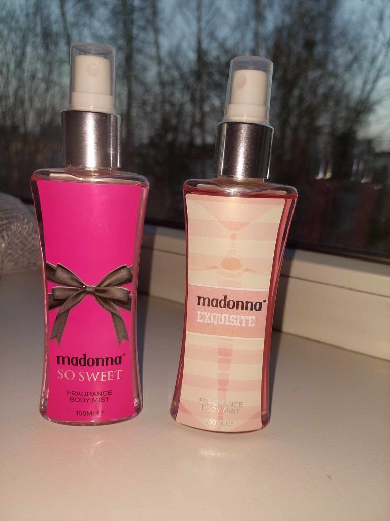 Dwie nowe mgielki perfumowane Madonna Exquisite So Sweet