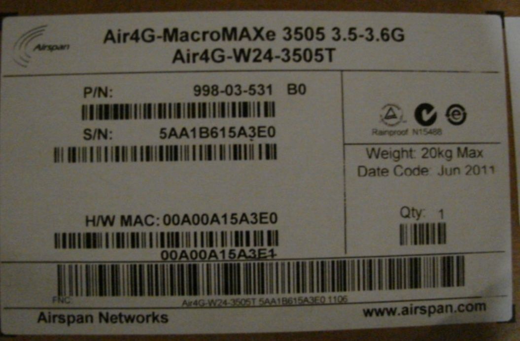 Stacja bazowa AIR 4G - MACROMAXE 3405/3505