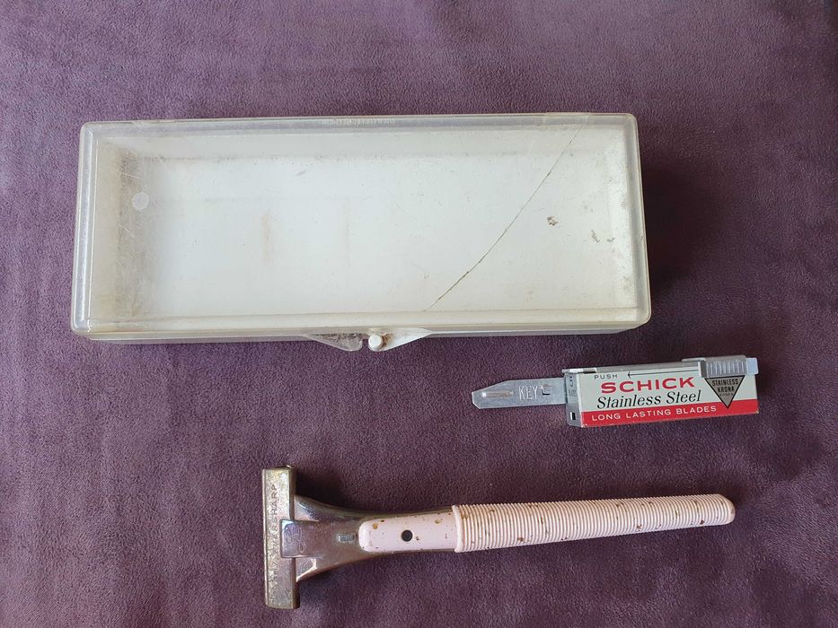 Schick Lady Eversharp + Gillette Man - Máquinas de Barbear - anos 60