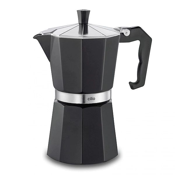 Kafeteria Cilio do espresso, 6 filiżanek, czarna