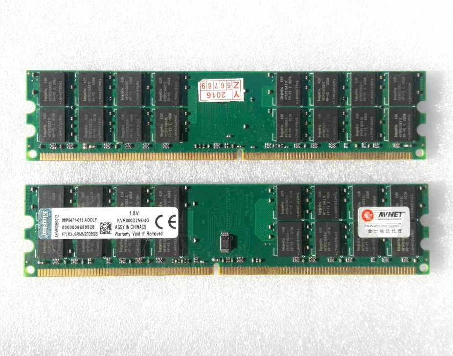 DDR2 4Gb + 4Gb 800Mhz Kingston PC2-6400