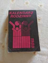 Kalendarz rodzinny zdzierak 1988 podwójny kartki z kalendarza