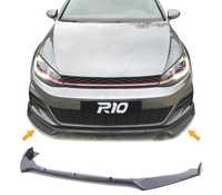 SPOILER LIP FRONTAL PARA VOLKSWAGEN VW GOLF MK7 GTI 12-20 PRETO BRILHANTE