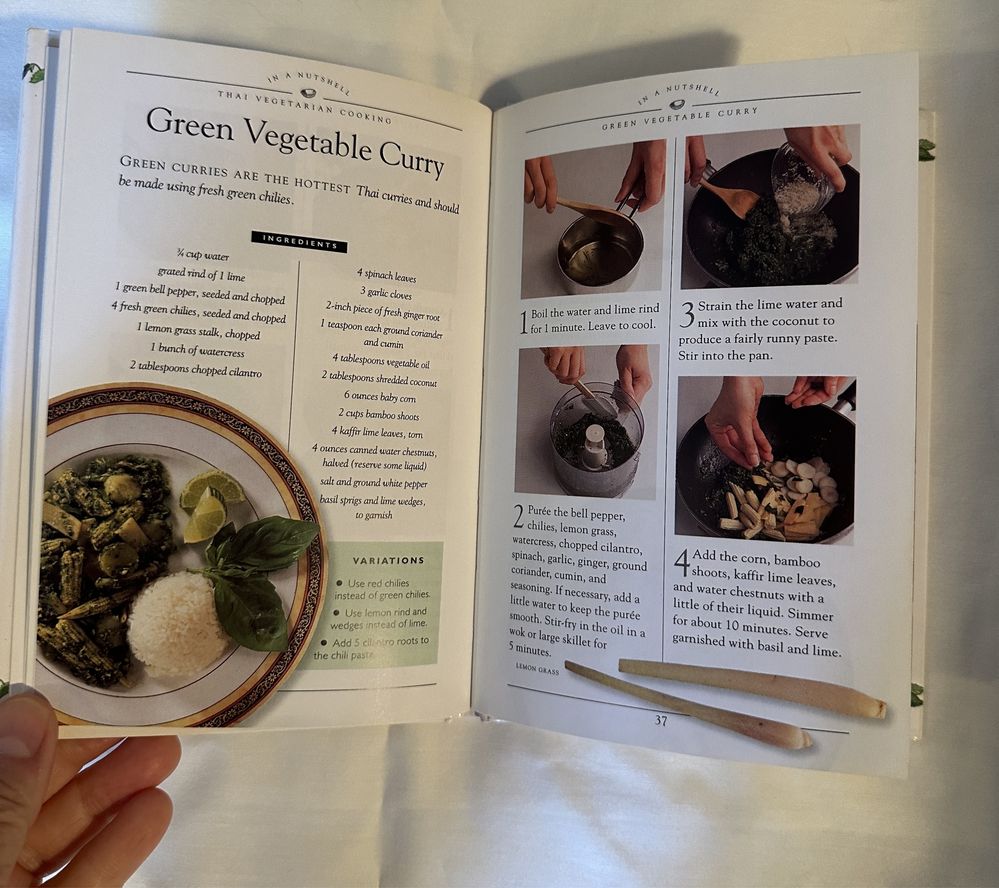 Cozinha Thai, vegetariana, em inglês