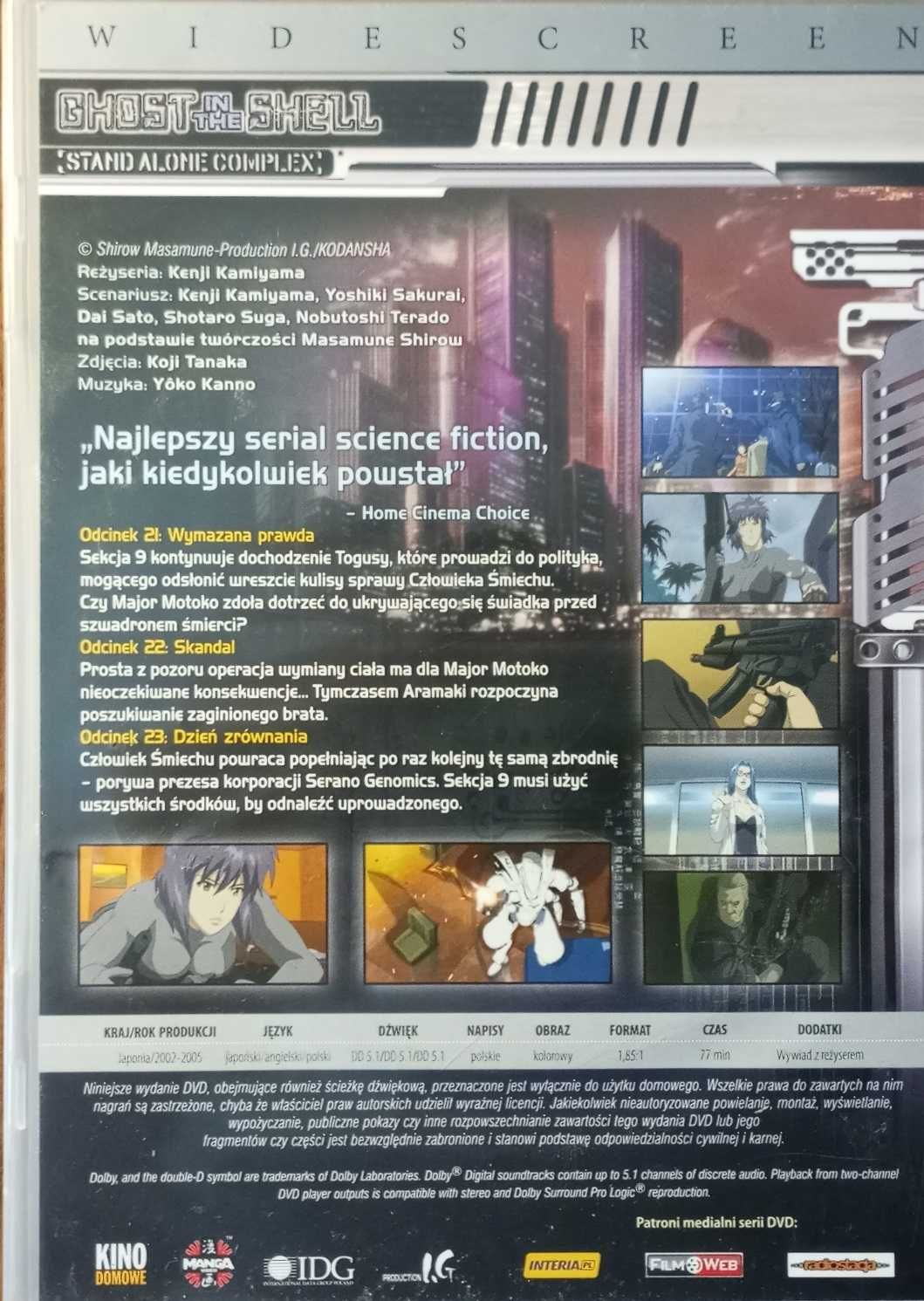 Ghost in the Shell Stand Alone Complex 08 anime manga DVD PL
