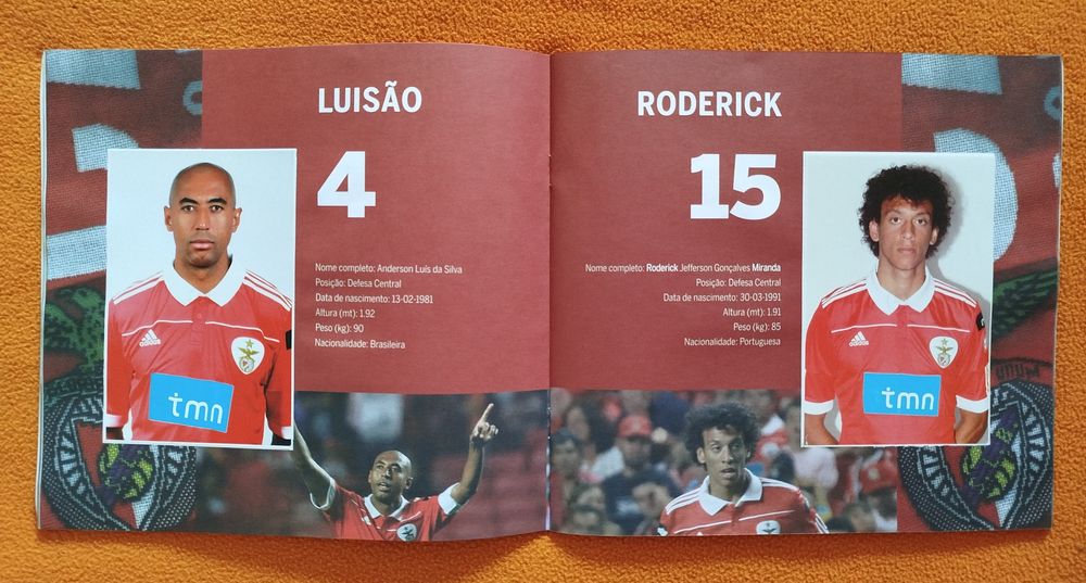 Caderneta Benfica Colecção Estrelas d'O JOGO