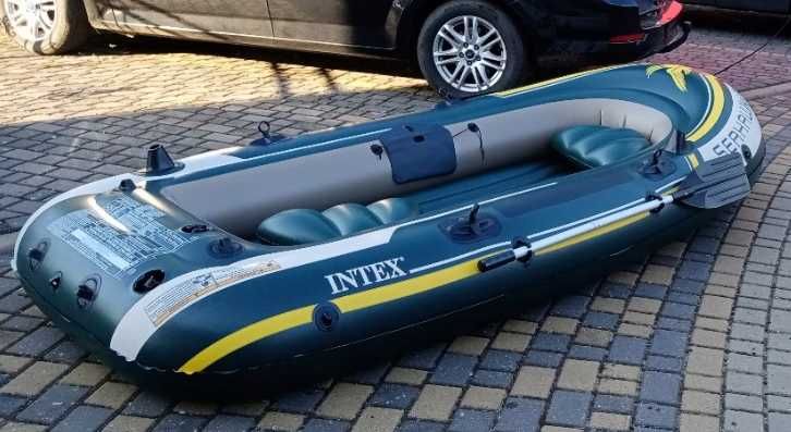 Ponton INTEX Seahawk 3 Pompka Wiosła 68380NP 3 osobowy Zestaw 360 kg