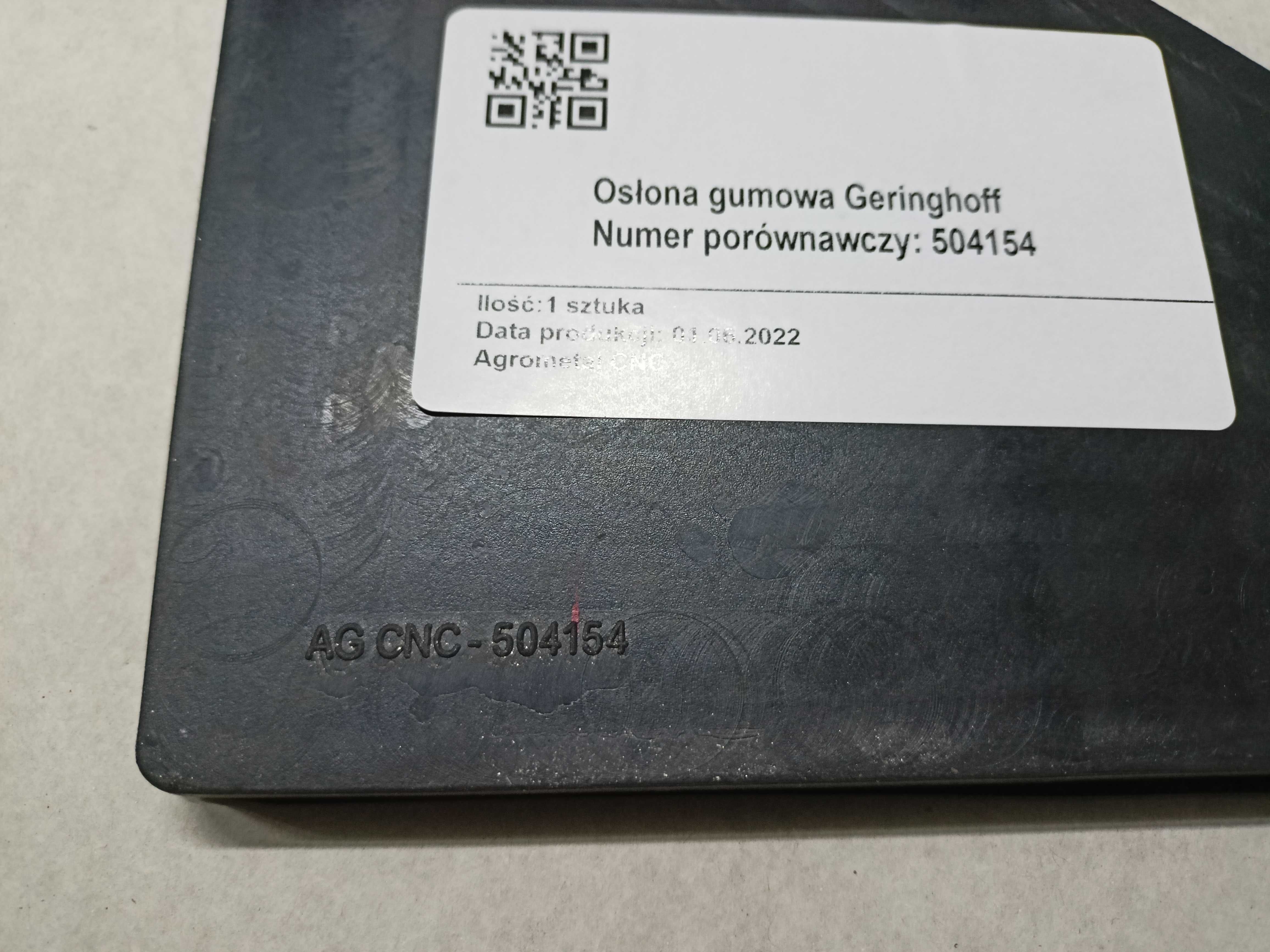 Osłona gumowa Geringhoff 504154. Fartuch Guma Producent