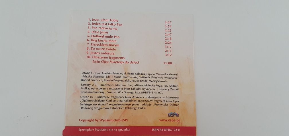 Pamiątka pierwszej Komuni Świętej, książka + płyra cdi