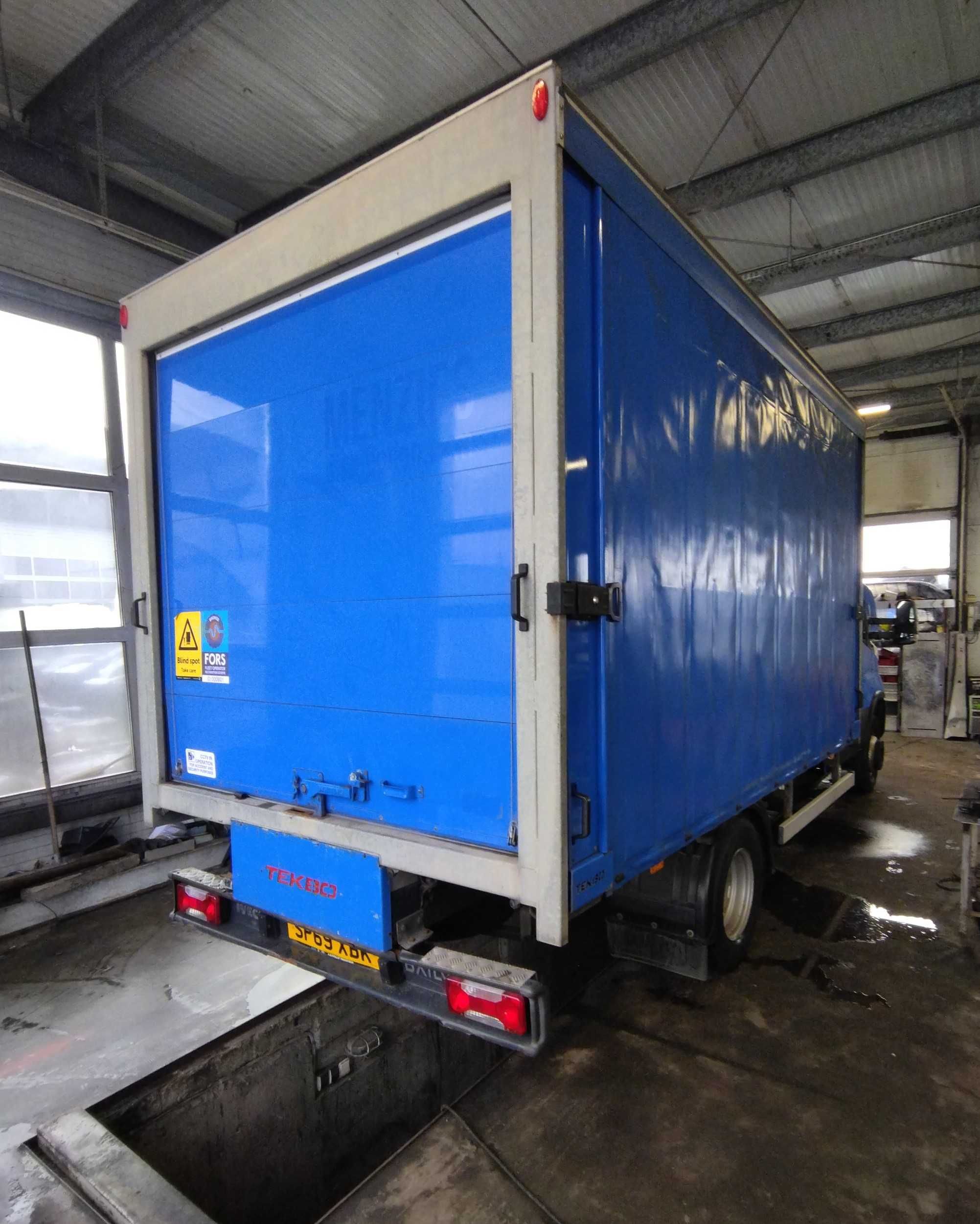 Kontener zabudowa firanka iveco daily 4.10 m