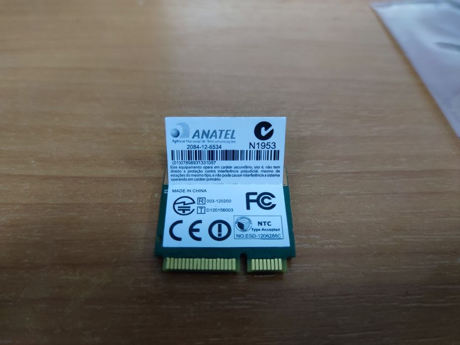 Wifi + bluetooth chip Intel ac 3165ngw