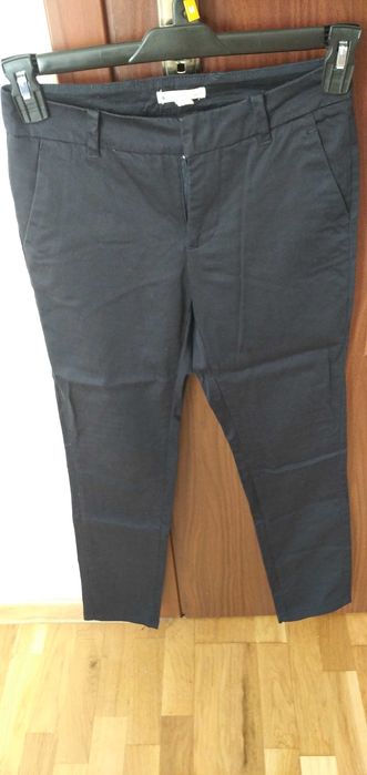 Spodnie Granatowe Mango Eleganckie 34