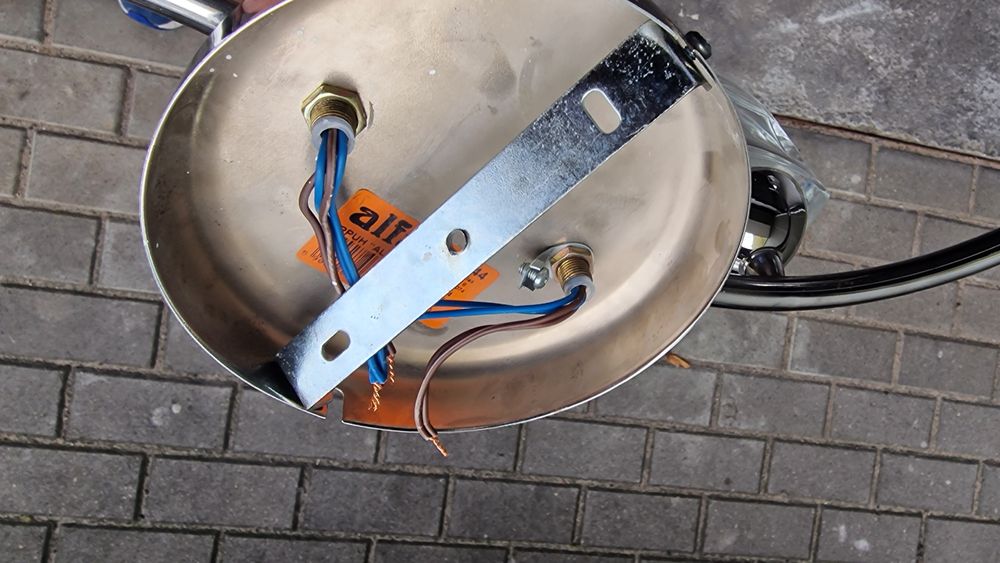 Lampa chrom z żarówkami led