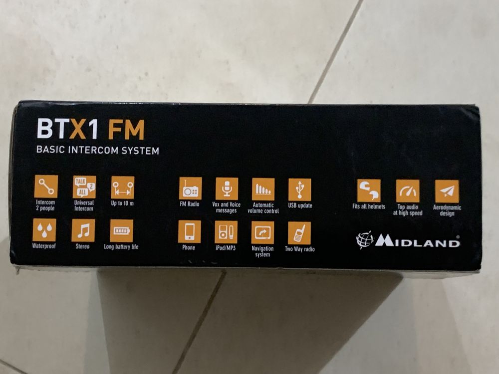 Intercomunicador Midland BTX1 FM Twin Pack + BT Remote
