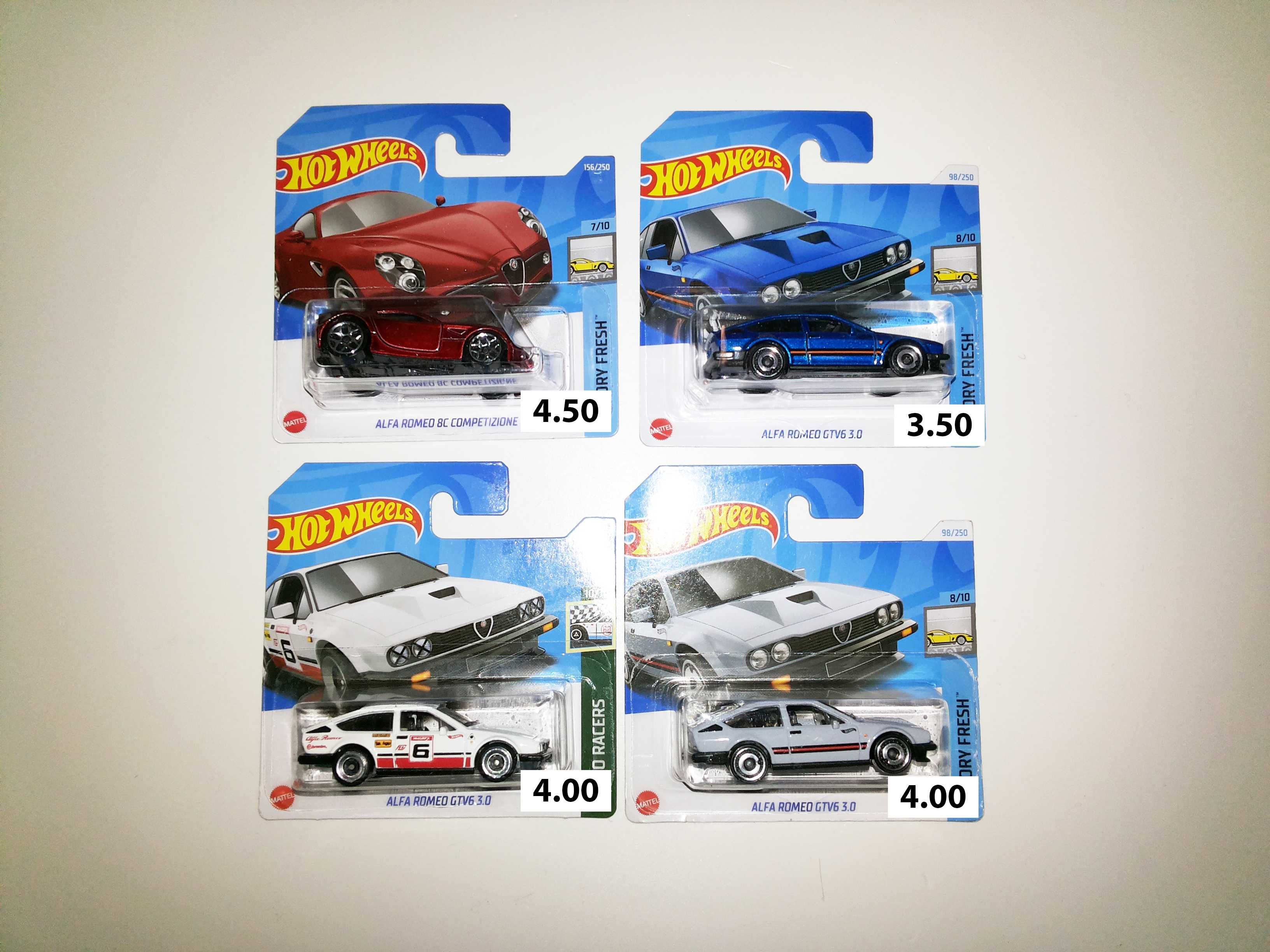 Alfa Romeo - Carros das Marcas Hot Wheels , Majorette , Matchbox .