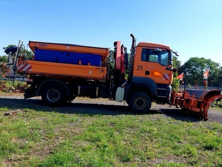 MAN 2007r.  HDS Palfinger piaskarka pług wywrotka