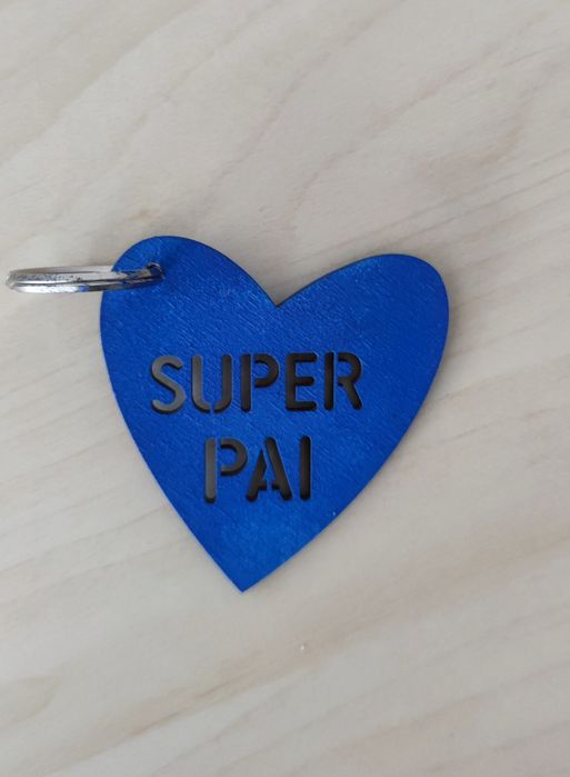 Porta chaves super pai/ super mãe