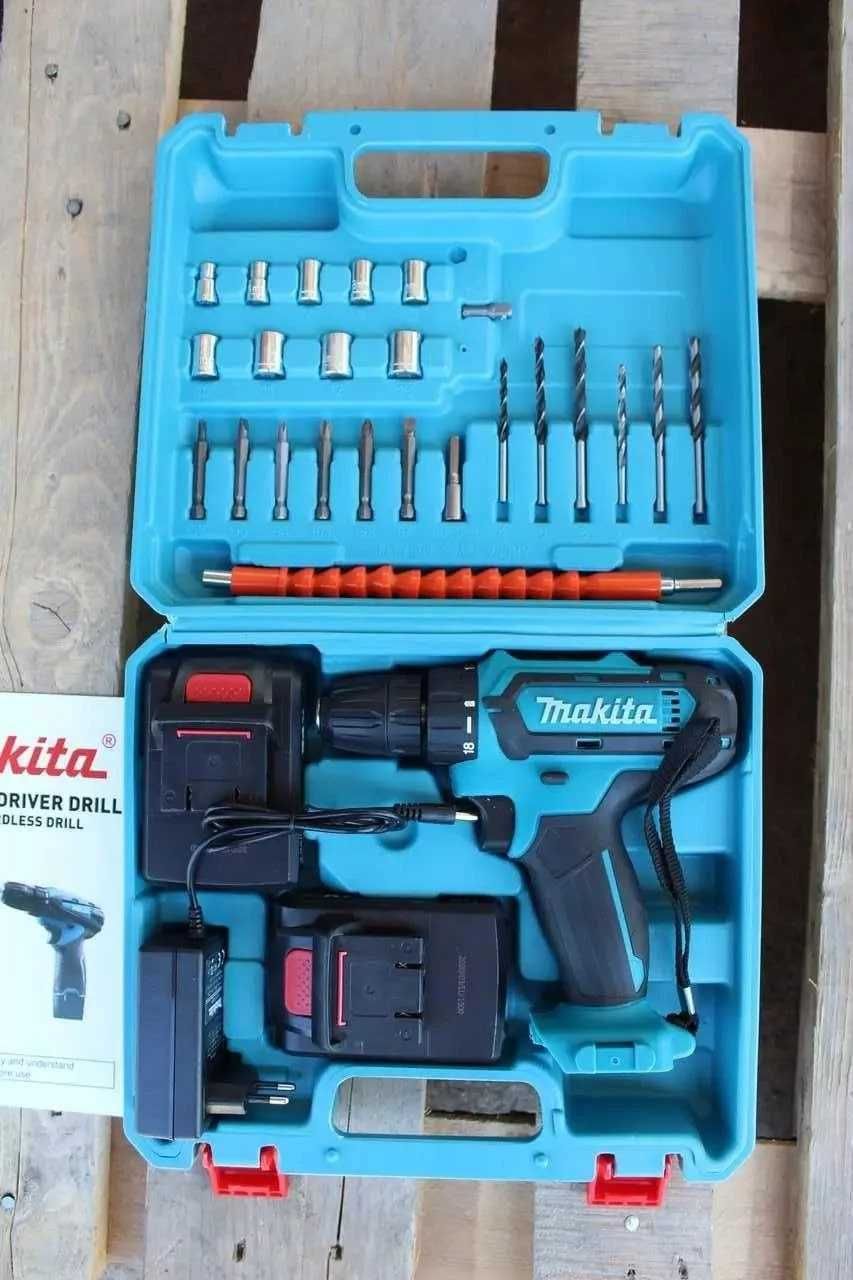 Акумуляторний шуруповерт Makita 24v. 2 акумулятора + кейс. Шурупокрут