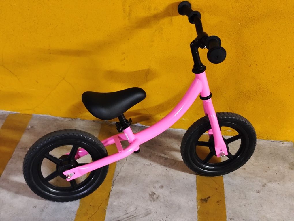 Bicicleta Equilíbrio/Aprendizagem Cor de Rosa