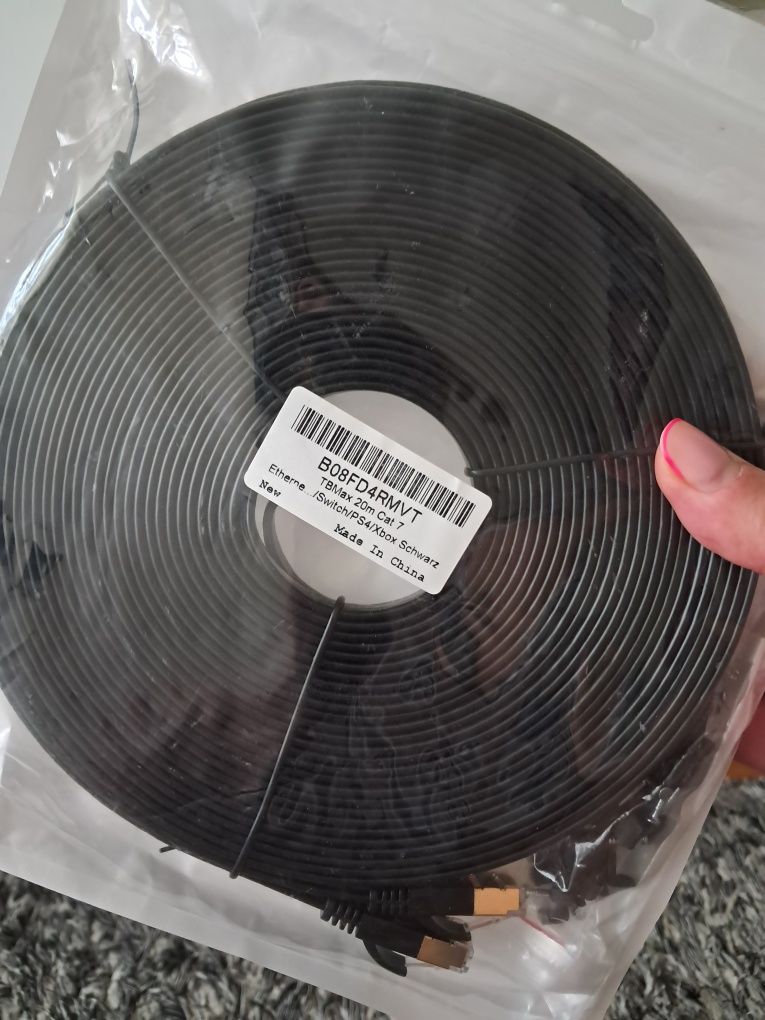 Kabel sieciowy TBmax cat7 20m/Ethernet,ps4,xbox