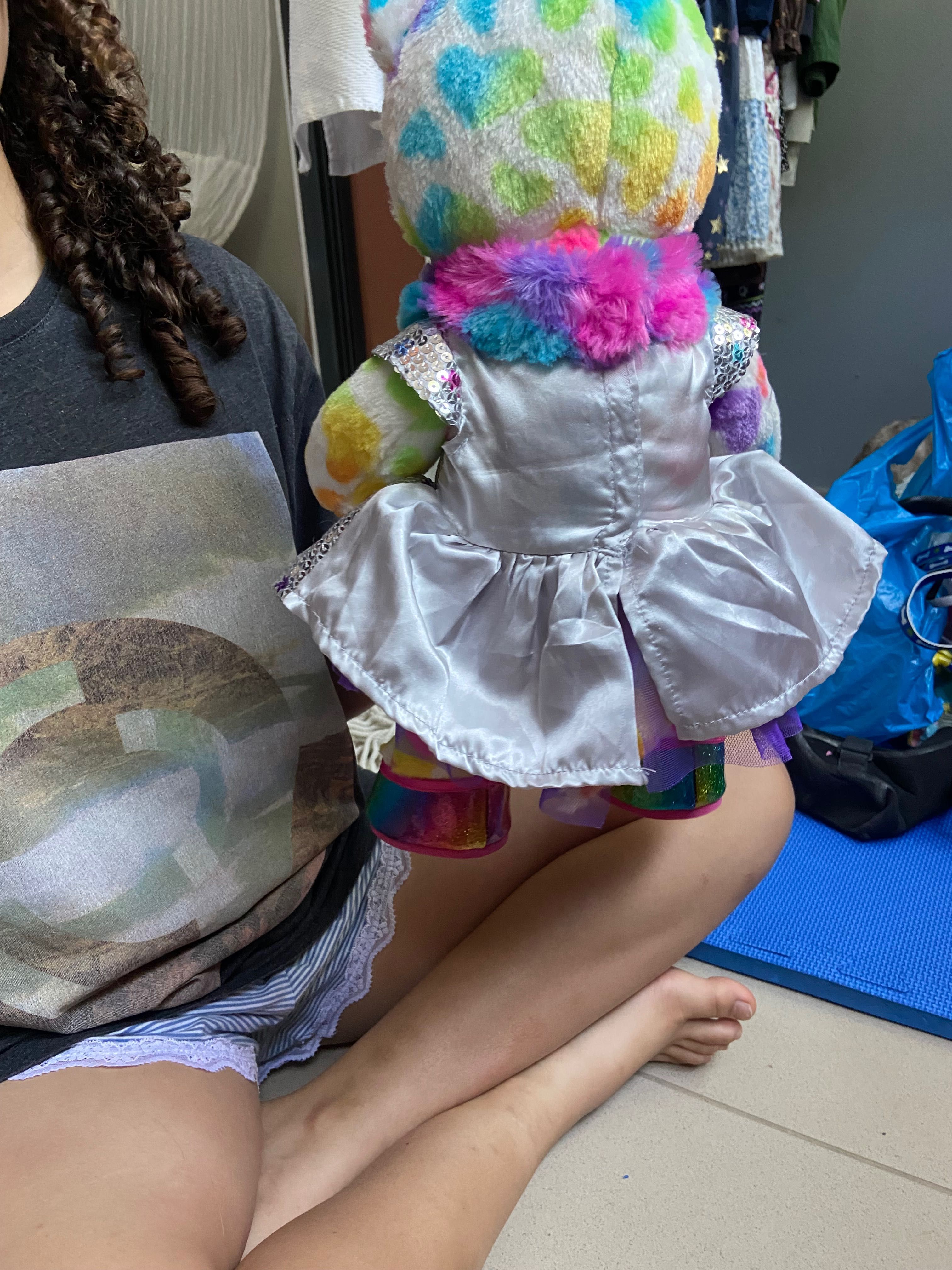 Pelúcia bear  novo com roupas
