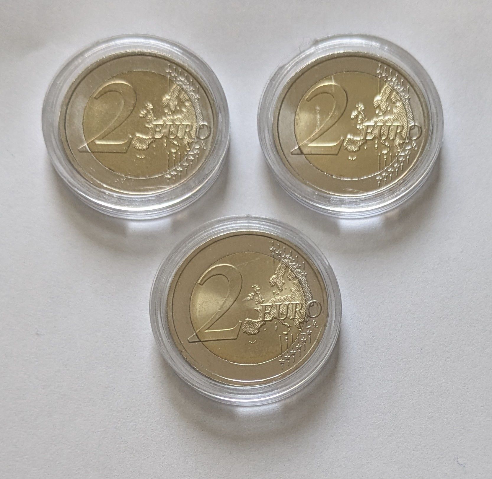 Lote 3 moedas comemorativas 2€