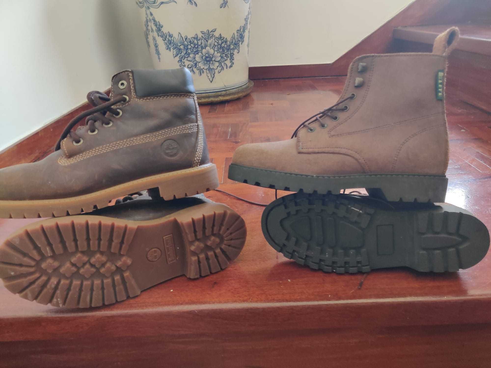 vendo botas  timberland e elite