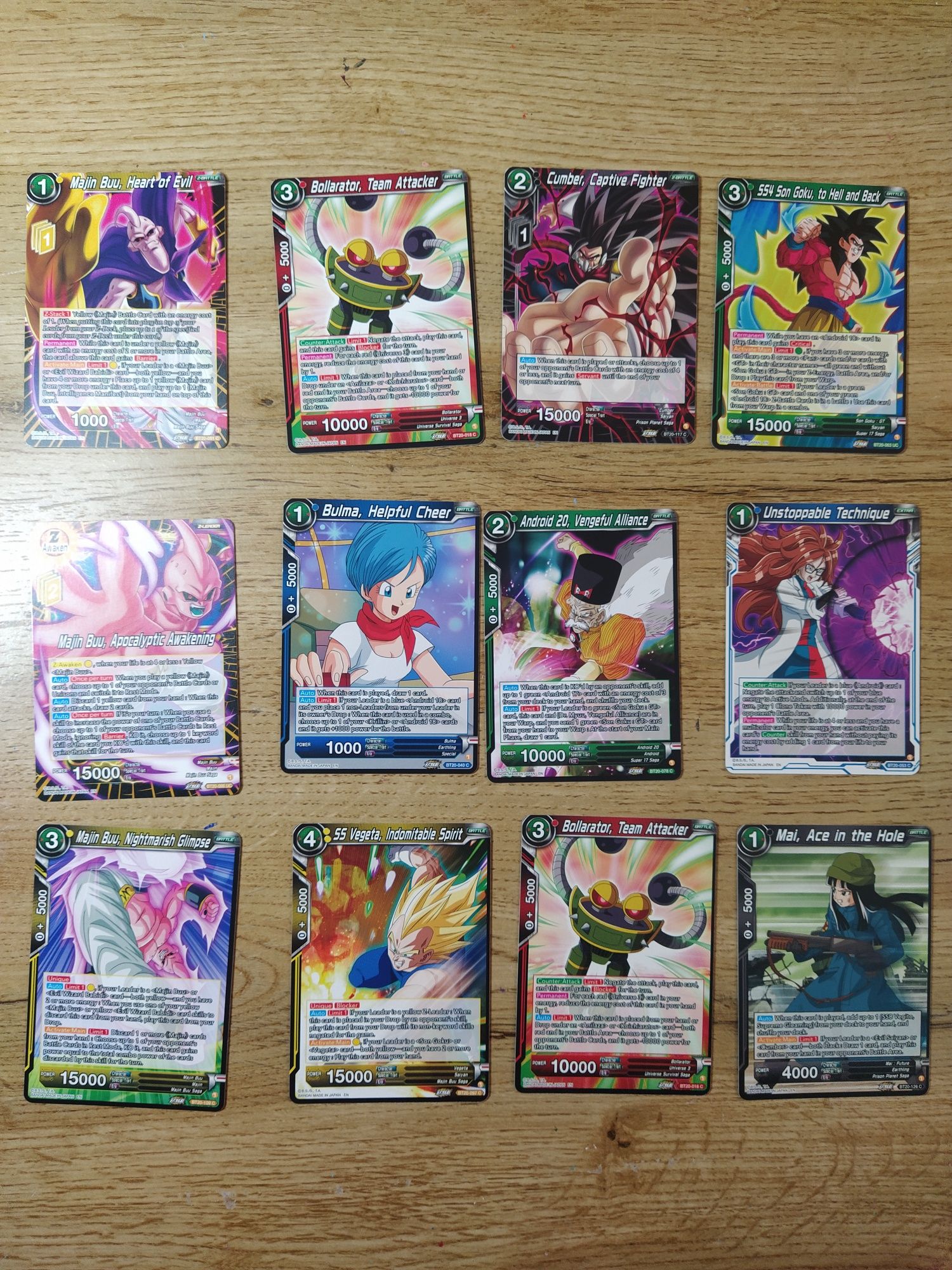 4 - cartas DragonBall