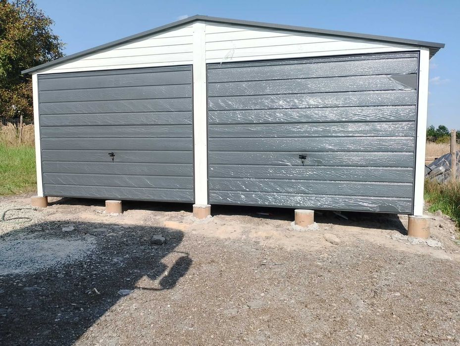 OCYNK Garaż Blaszany OCYNKOWANY-NA BUDOWĘ- Garaże Blaszane - Maj-Blach