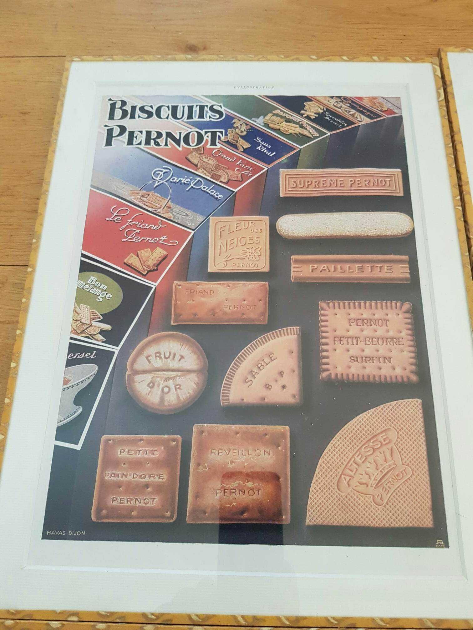 Obraz PLAKAT francuski oryginalny BISCUITS PERNOT w antyramie 30x40cm