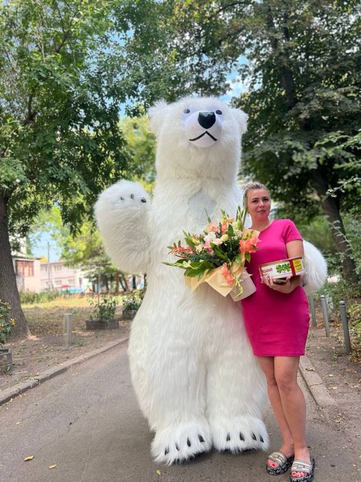 Білий ведмідь/Белый мишка 2.6м та 3.3 м