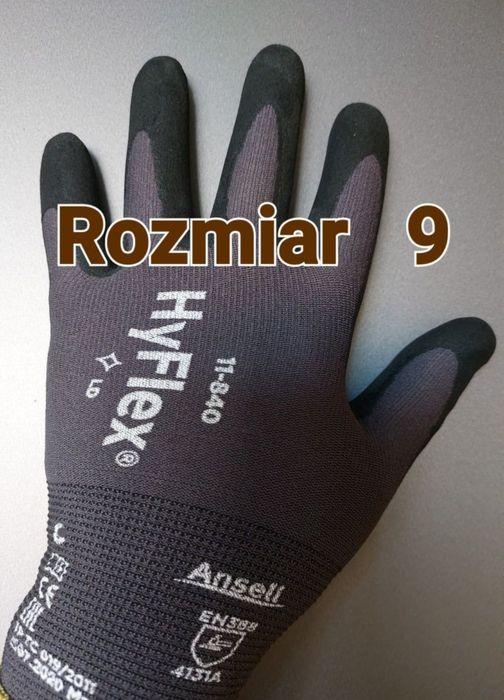 Rękawice robocze HyFlex 11-840 roz. 9, par 10