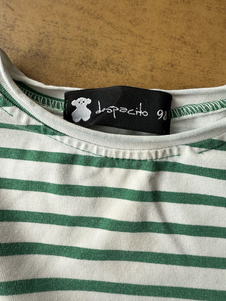 DESPACITO koszulka w zielone paski, szorty zielone, rozmiar 98