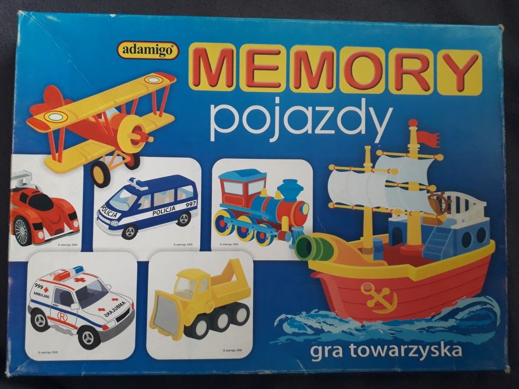 Gra Memory pojazdy