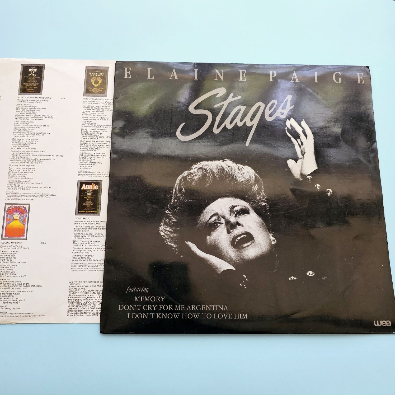 Disco Vinil LP "Elaine Paige - Stages"